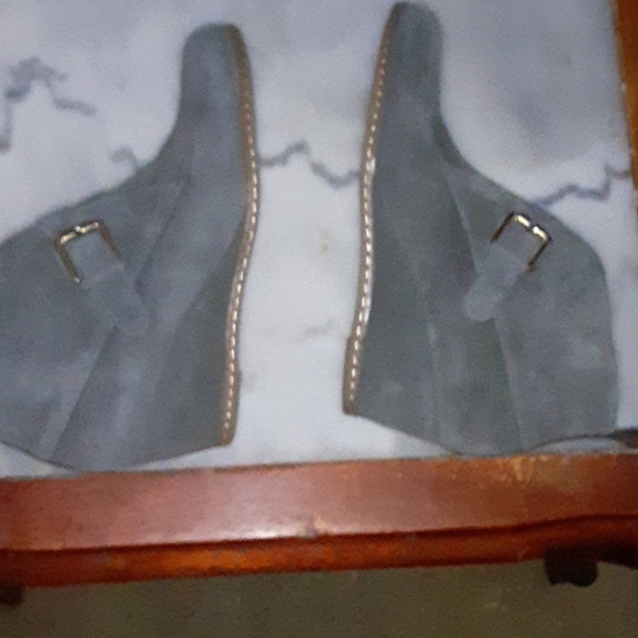 Franco Sarto suede wedge booties like new sz 7 - Picture 4 of 5